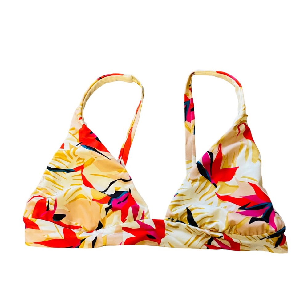 ⭐️ Live Like Summer X Billabong Tropical Bikini Top Size Large - Picture 3 of 6